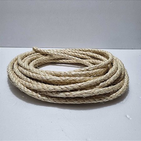 CORDA DE SISAL NATURAL MEDIA 7MM - 10 METROS