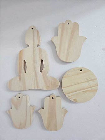 PENCA BUDA 5 PECAS PINUS-15x12cm