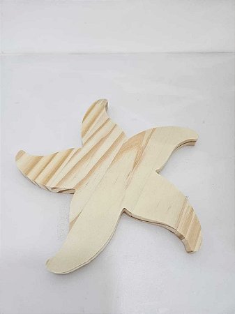 Estrela do mar em pinus- 18cm