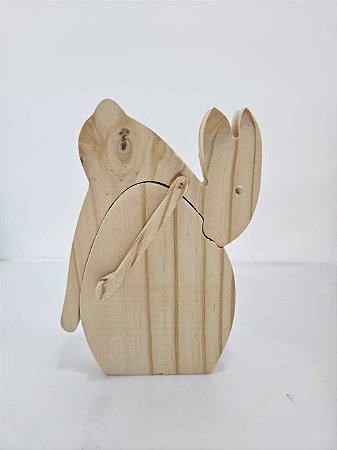 Coelho Deitado no Ovo- 16x11cm