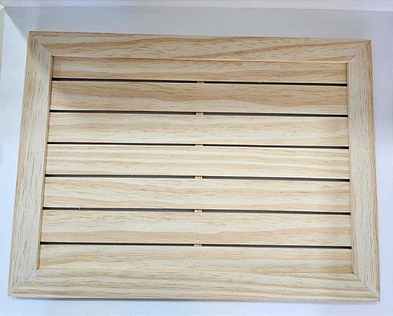 PALLET COM MOLTURA PINUS  55X40cm