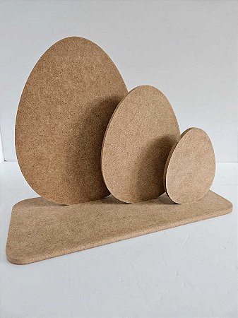 Trio de Ovos- 27x13x20cm- MDF