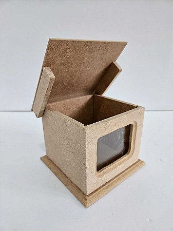 Caixa de chá 1 lugar- 11x11x10cm