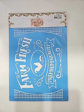 Stencil Farmhouse Premium quality- Arte fácil ST-8007- 18x23cm