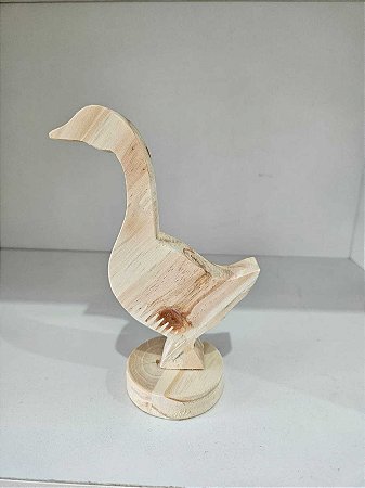 Ganso em Pinus P- 16x10x5cm
