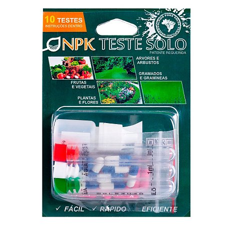 Kit Teste De Solo Npk Rápido