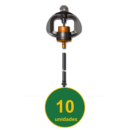 Microaspersor Gyronet 90 L/h Lr A.r. 60cm Dentado 10 Unidades - Netafim