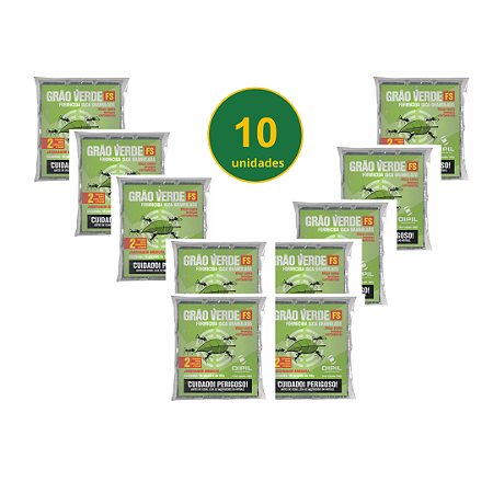 Formicida Isca Grão Verde - 500g - Com 10 pacotes