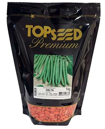 Sementes De Feijão De Vagem Rasteiro Celta Topseed Premium - 1kg