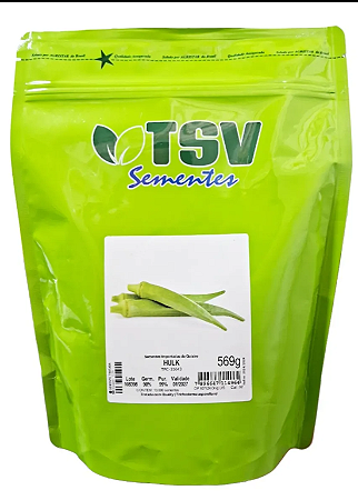 Sementes de Quiabo Hulk Pcte C/ 10.000 Sementes - TSV