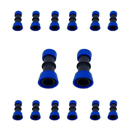 50X Emendas - Conector união liso de meia 16 mm