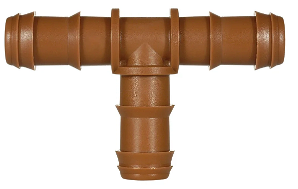 Conector T Dentado Marrom 16/17mm - Azud