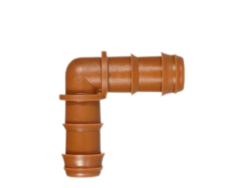 Conector Cotovelo Dentado Marrom 16/17mm - Azud