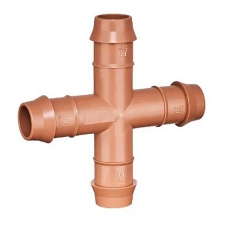 Cruzeta para Fita de Irrigação Marrom 16/17mm - Azud