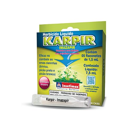 Herbicida Seletivo Para Gramados Karpir Insetimax - 7.5ml