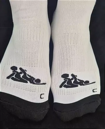 Meia posição kama sutra C branca com preta