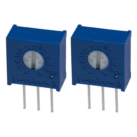 Trimpot Multivoltas 1K Ohm 3386W-1-102 PTH 10%