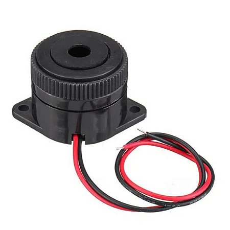 Buzzer Ativo Piezo 12V para Projetos Eletrônicos