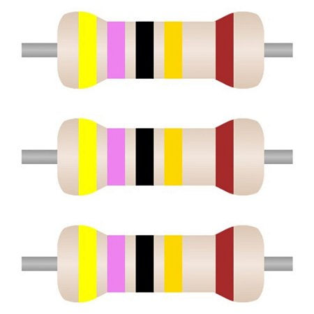 ROHM SFR25 Resistor Filme Metálico 47R 0.5W 1% - Kit 100 Peças