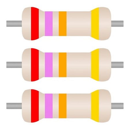 ROHM SFR16S Resistor Filme Metálico 27KΩ 0.25W 5% - Kit 100 Peças