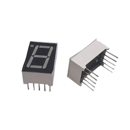 Display Led Catodo Branco 1 Dígito 0.56 10 Vias Máscara Preta ( 5611AW )