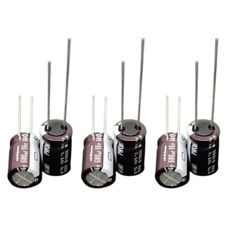 Capacitor 680uF 16V 10x20mm PW Eletrolítico Nichicon