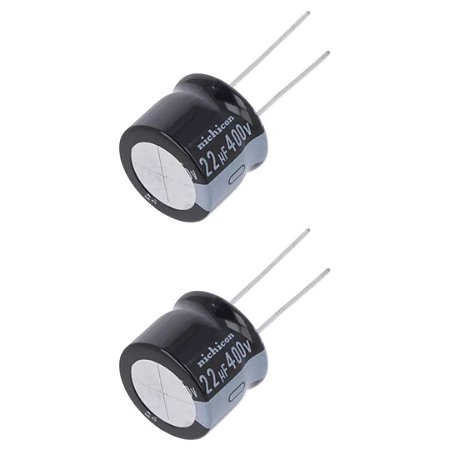 Capacitor Nichicon 22uF 400V 18x15 Radial 20% Eletrolítico URS2G220MHD