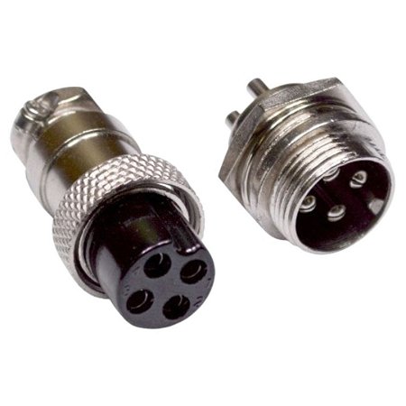 Conector de Cabo 4 Vias Mike GX16-4 Macho + Fêmea LS3003-3010