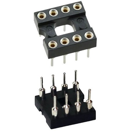 Socket Torneado 8 Pinos PTH Modelo CPT-08