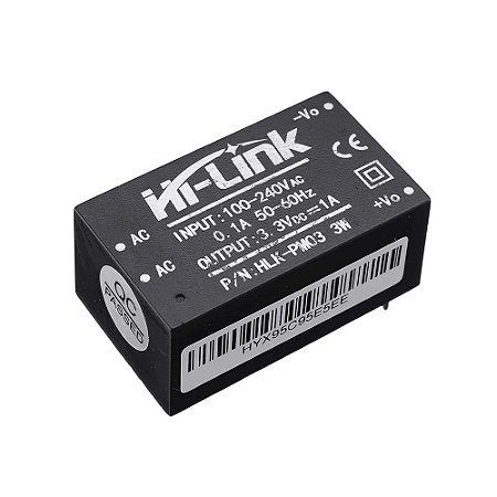 HLK-PM03 Mini Fonte Isolada 3.3V 3W 1A – Hi-Link