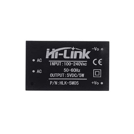 Hi-Link HLK-5M05 Fonte Isolada 5V 5W – Módulo Mini AC para DC