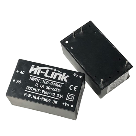 Conversor AC/DC 9V 3W Hi-Link Série PM (HLK-PM09)