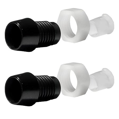 Suporte para LED 5mm com Rosca - Plástico Preto (1936)