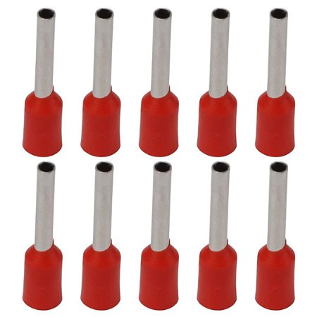Conector Tubular Pré-Isolado para Cabo 10mm² – Ilhós Vermelho E1012