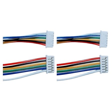 Micro Conector JST SH 6P 1.25mm + Chicote 15cm Fio 28AWG