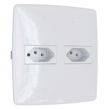 Módulo Duplo de Tomadas 20A 2P+T 4x4 – Série Finesse+ B.Lux