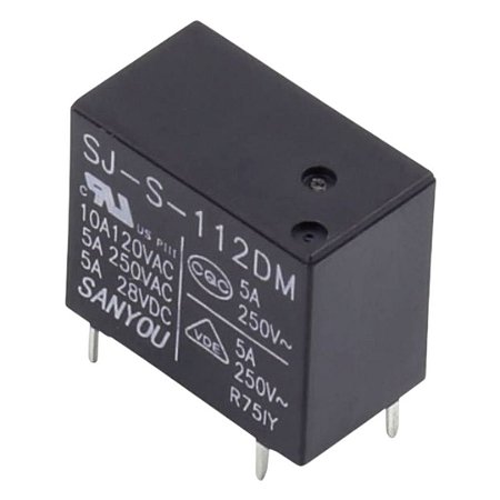 Sanyou SJ-S-112DM – Relé 28V 5A 4-Terminais