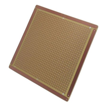 PCI Ilhada Fenolite 10x10cm com Furação Universal