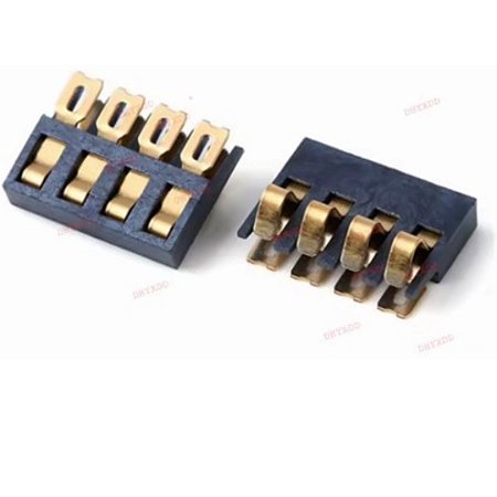 Conector de Contato por Mola 4 Vias SMT Passo 2mm