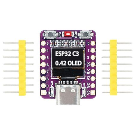 Módulo ESP32-C3 0.42" OLED – Conectividade WiFi + Bluetooth, USB Tipo C