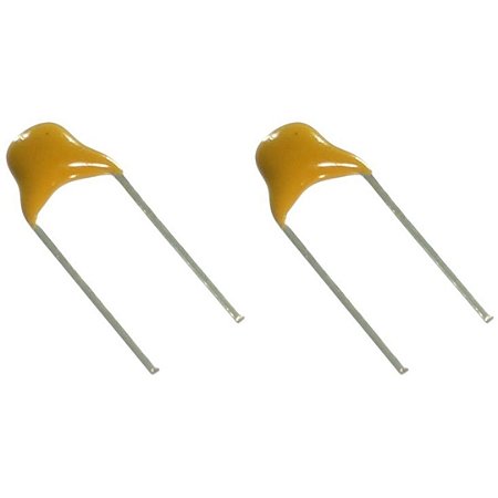 Capacitor Cerâmico Multicamadas 50V 100pF 5.08mm PTH Amarelo ±5%