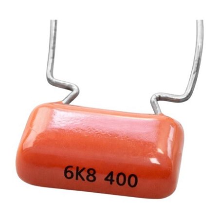 Capacitor Filme Poliéster 6.8nF 400V 10mm (6K8 / 6.8K) Metalizado