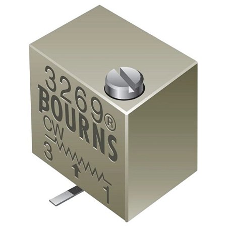 Potenciômetro Trimmer SMD 1MΩ 1/4W Multivoltas 10% (3269W-1-105GLF)