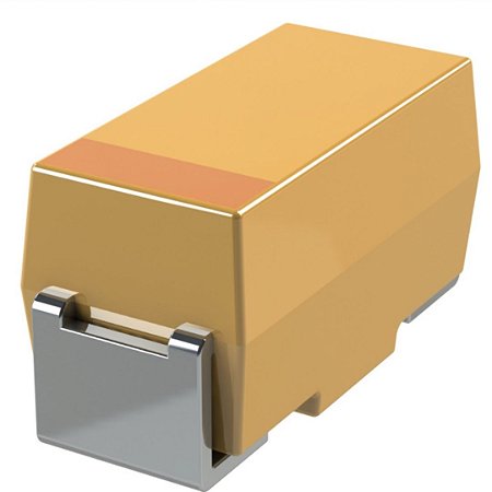 Capacitor de Tântalo 47µF 25V SMD Case D 476E Alta Confiabilidade