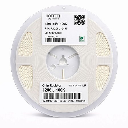Resistor 100K Ohm 1206 1/4W 5% RI1206L104JT – 5000PCS