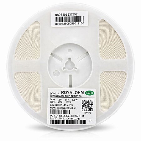 Resistor 15K Ohm 0805 1/8W 5% Rohm – 5000PCS