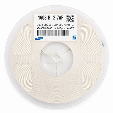 CL10B272KB8NNNC Capacitor 2.7nF 50V X7R 1608/0603 10% – Rolo 4.000pcs