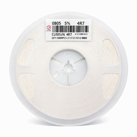 Resistor SMD 0805 4.7Ω 1/8W 5% Thick Film (CLLE05JN4R7) Rolo 5000