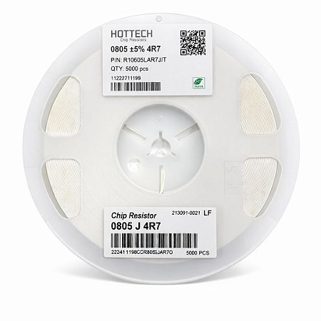 Resistor SMD 0805 4.7Ω 1/8W 5% Thick Film (RI0805L4R7JT) Rolo 5000