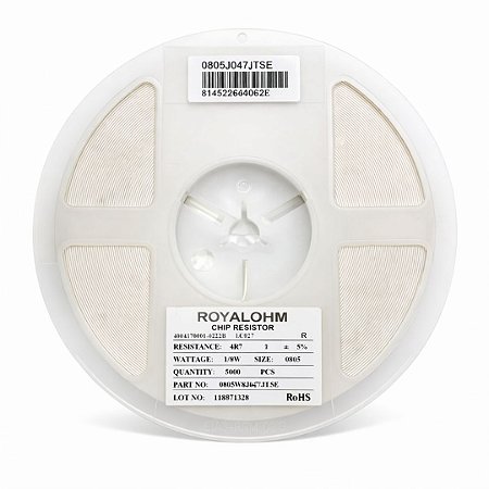 Resistor SMD 0805 4.7Ω 1/8W 5% Thick Film (0805W8J047JT5E) Rolo 5000